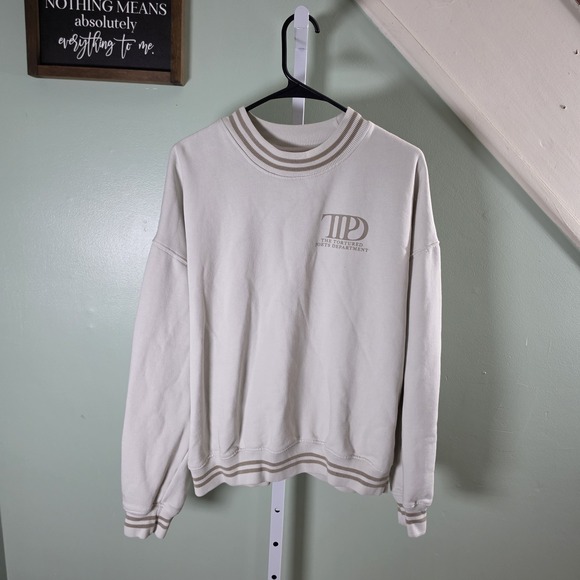 Taylor Swift Sweaters - Taylor Swift The‎ Tortured Poets Department Cream/Beige Crewneck Sweater Size L